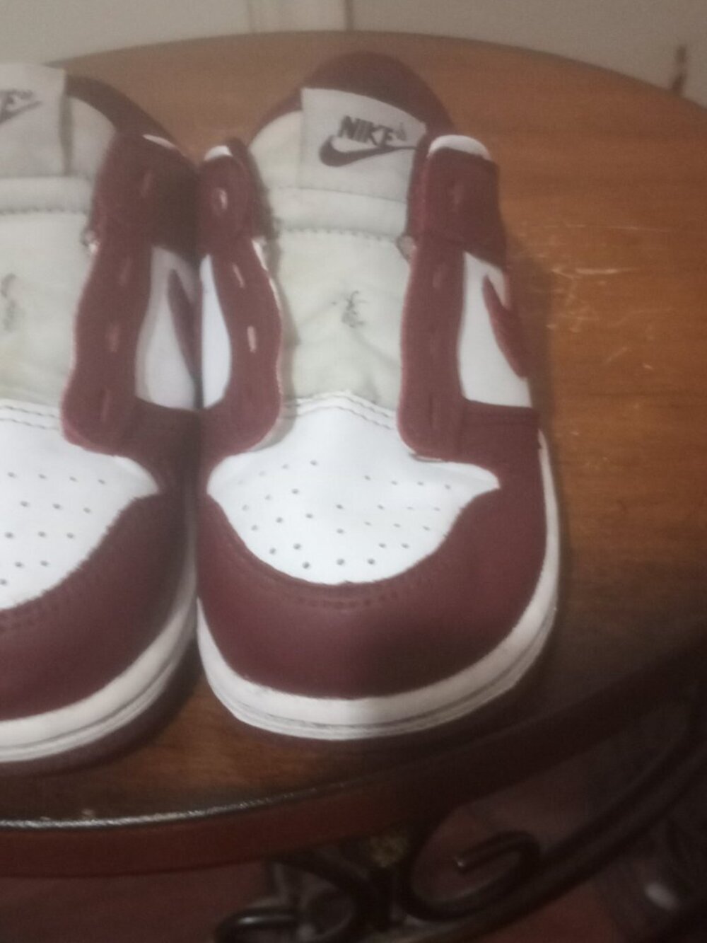 Nike Dunk Low White Redwood TD Toddler FB9107-115 8C Retro Authentic Sneakers - Picture 8 of 13